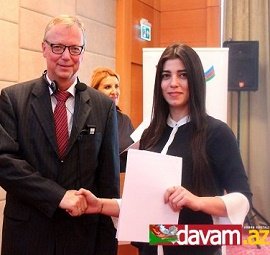 MDHP gənci sertifikat və mükafat aldı