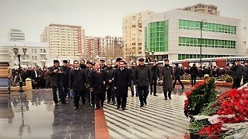 MDHP Xocalı Abidəsini ziyarət etdi - FOTO